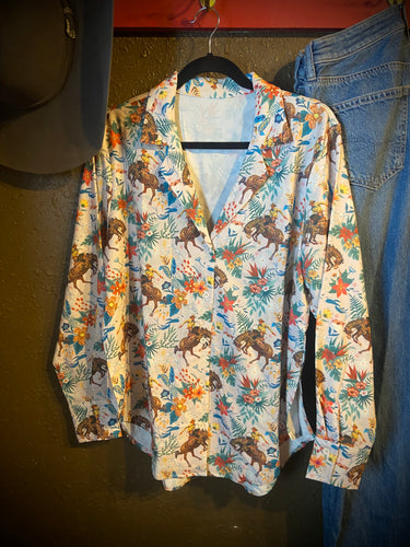 Bucking Horse Floral Blouse