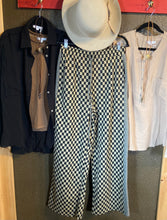 Annie Wear Drawstring Checkered Wide Leg Pants