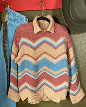 Multi Color Zig-Zag Round Neck Sweater