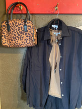 Fame Faux Leather Handle Boxy Handbag