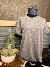 Grey Solid Raglan Sleeve Tee