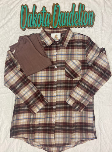 Hatford Button Down-Burgundy-C