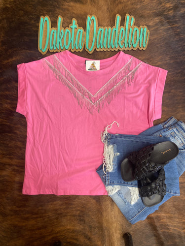 Lilou Tee-Hot Pink